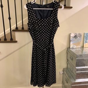 Alex Marie Black/White Polka Dot Dress sz6